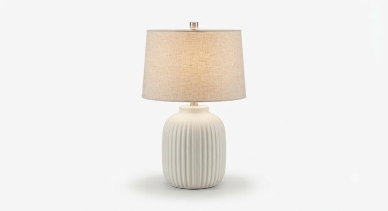 Ribbed Ceramic Lamp